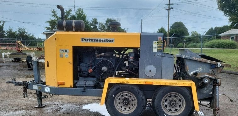 2015 Putzmeister TK70 concrete pump listing photo