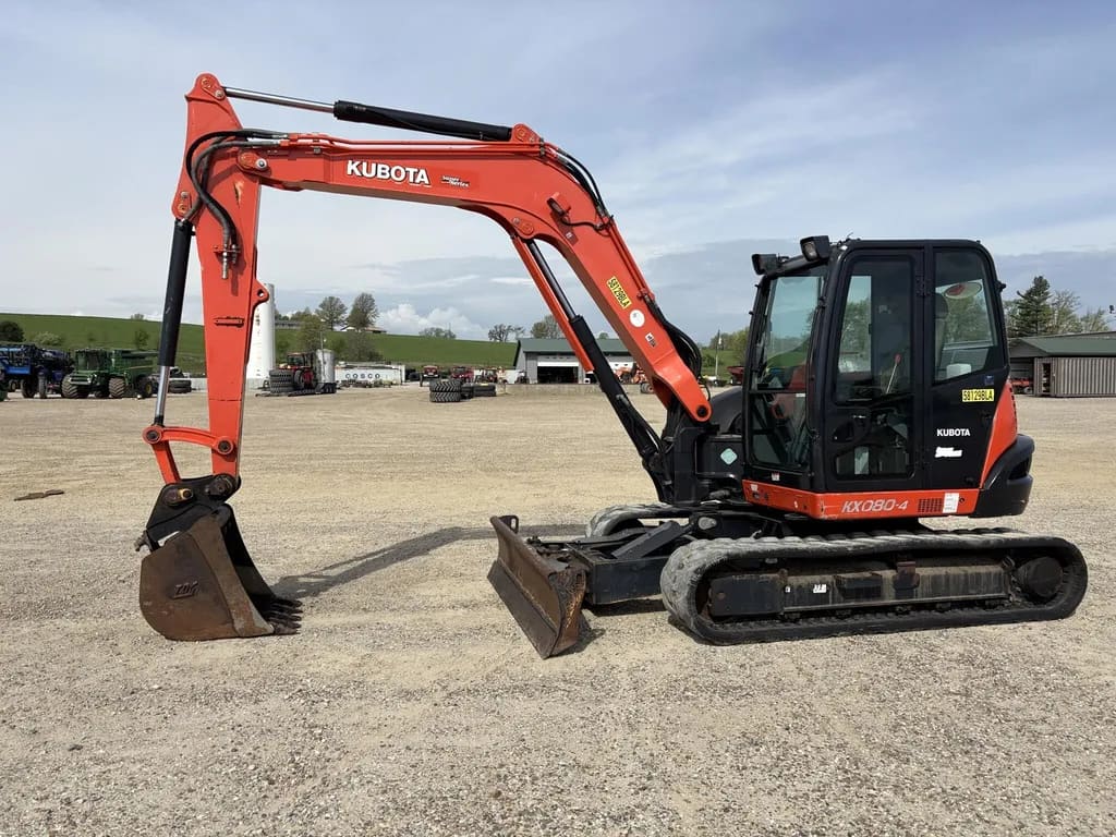 2017 Kubota KX080-4 Mini Excavator listing photo